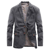 Retro Slim Herren Jeansjacke
